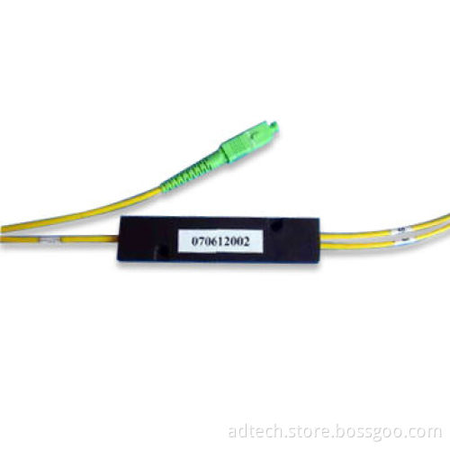 Single Mode Tree/Star Type 1 x 2 Fiber-optic Coupler, Various Connectors are Available